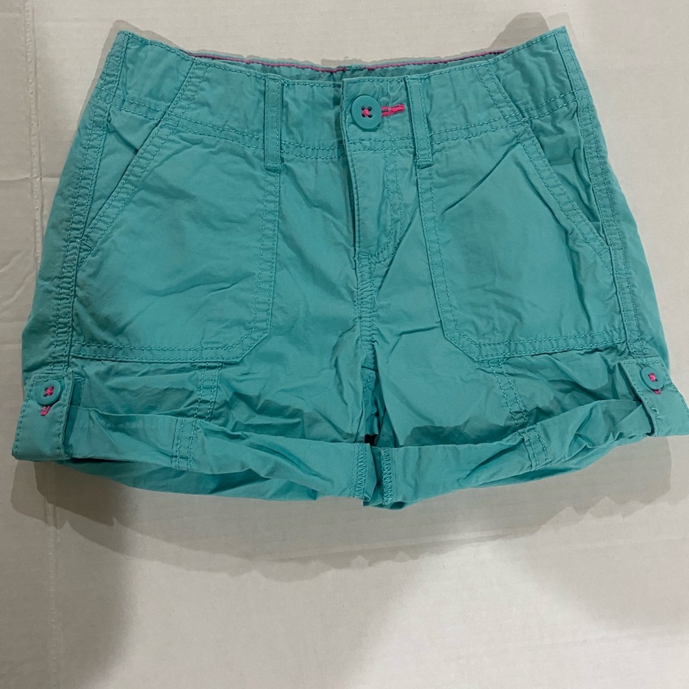 SO girls cargo teal shorts size 8